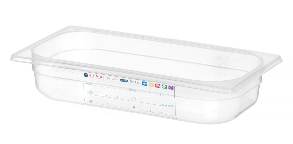 Gastronorm-Behälter 1/3 GN 1/3 25L Transparent 325x176x(H)65mm-ING12230 Gastronorm-Behälter 1/3 GN 1/3 25L Transparent 325x176x(H)65mm-ING12230