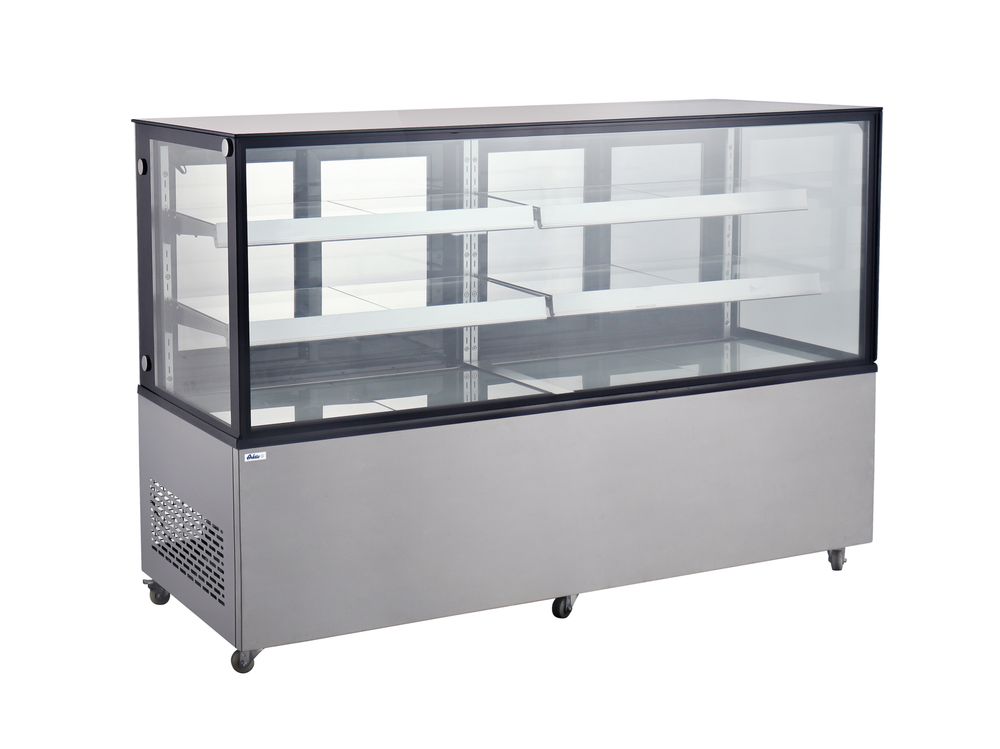 Kühlvitrine mit 2 Regalen Arktic 610L 230V/500W 1824x677x(H)1230mm-ING11176