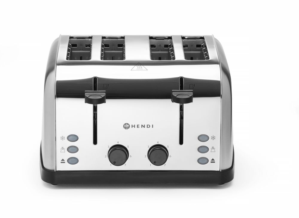 Toaster 4-fach    240V/1500W  295x335x(H)180mm-ING11447