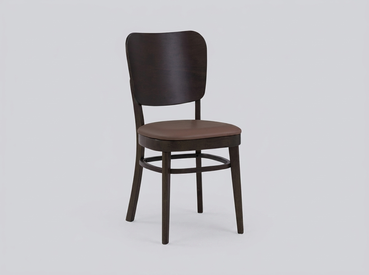 Restaurantstol Mara Cocoa kunstlæder brun