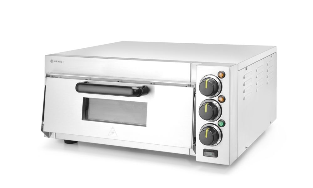 Pizzaofen kompakt    Silber  230V/2000W  580x560x(H)275mm-ING11287