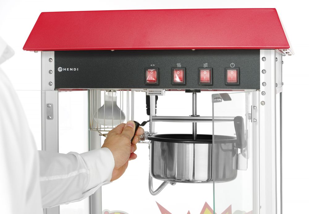 Popcorn-Maschine    Rot  230V/1500W  574x420x(H)778mm-ING11375