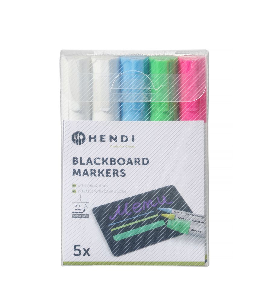 Kreidemarker 6 mm  1x pink 1x grün 1x blau 2x weiß