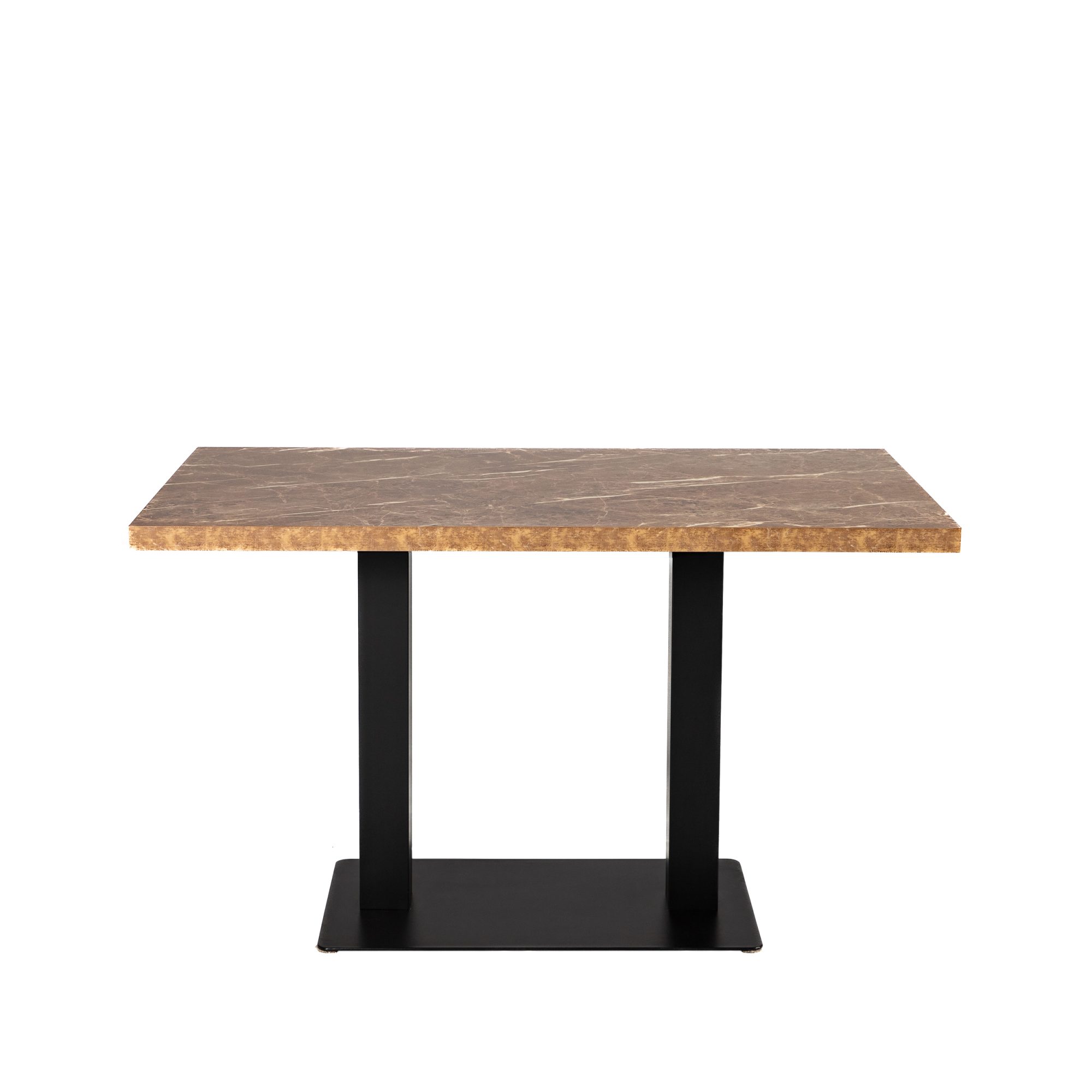 Restaurantbord Catania mokkamarmor-look 120x70cm Bistrobord Gæstebord
