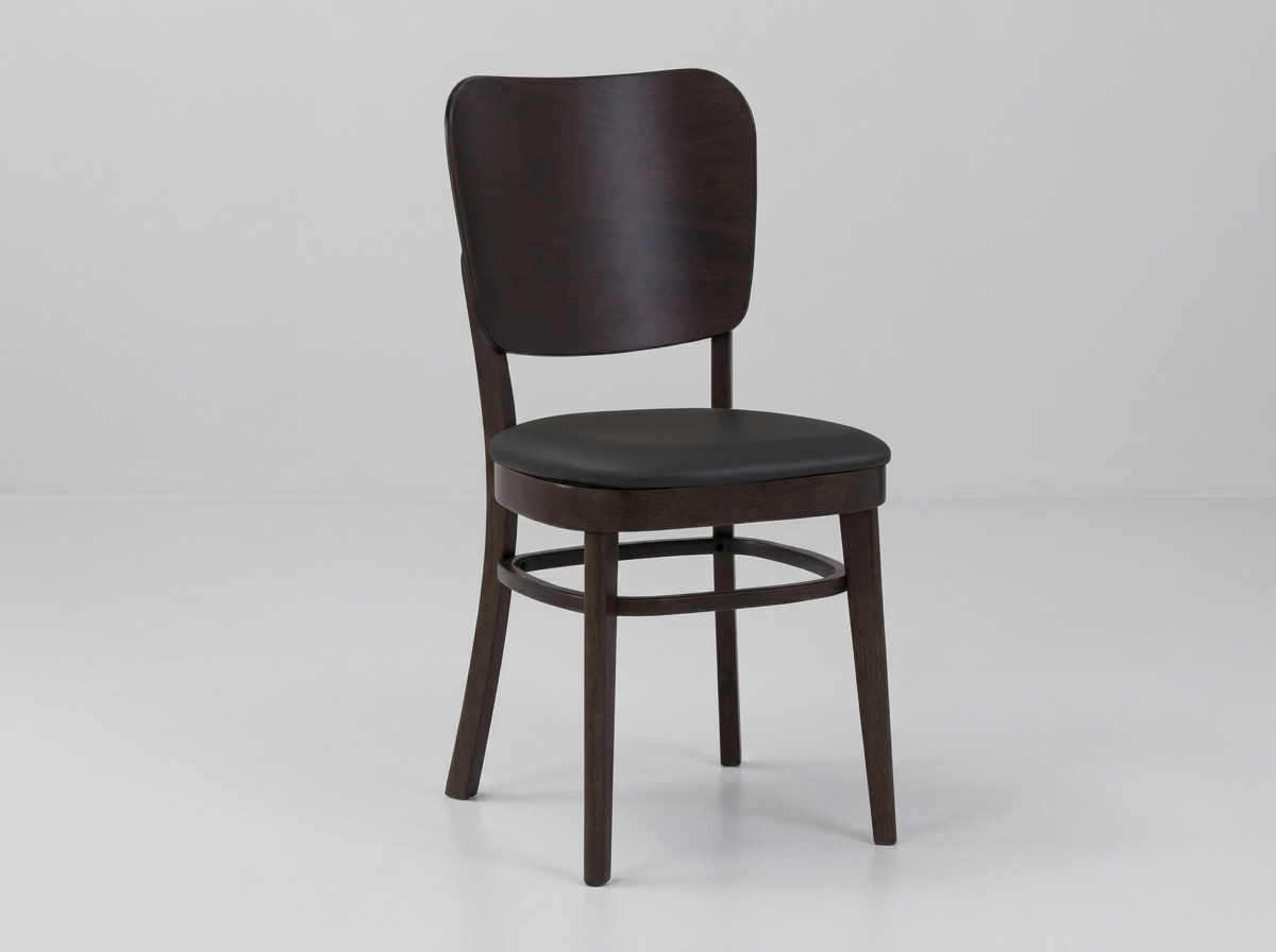 Restaurantstol Mara Cocoa kunstlæder brun