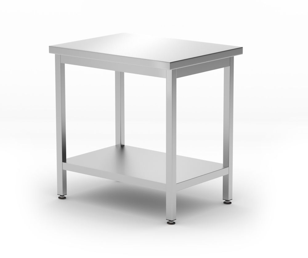 817100 Tisch mit Spülbecken und Ablage - geschraubt Tiefe: 600 mm Budget Line 800x600x(H)850mm