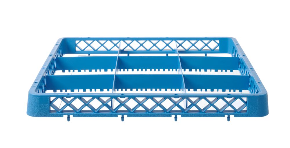 Aufsatz für Geschirrspülkorb 9 Fächer 150x150 mm 500x500x(H)45mm