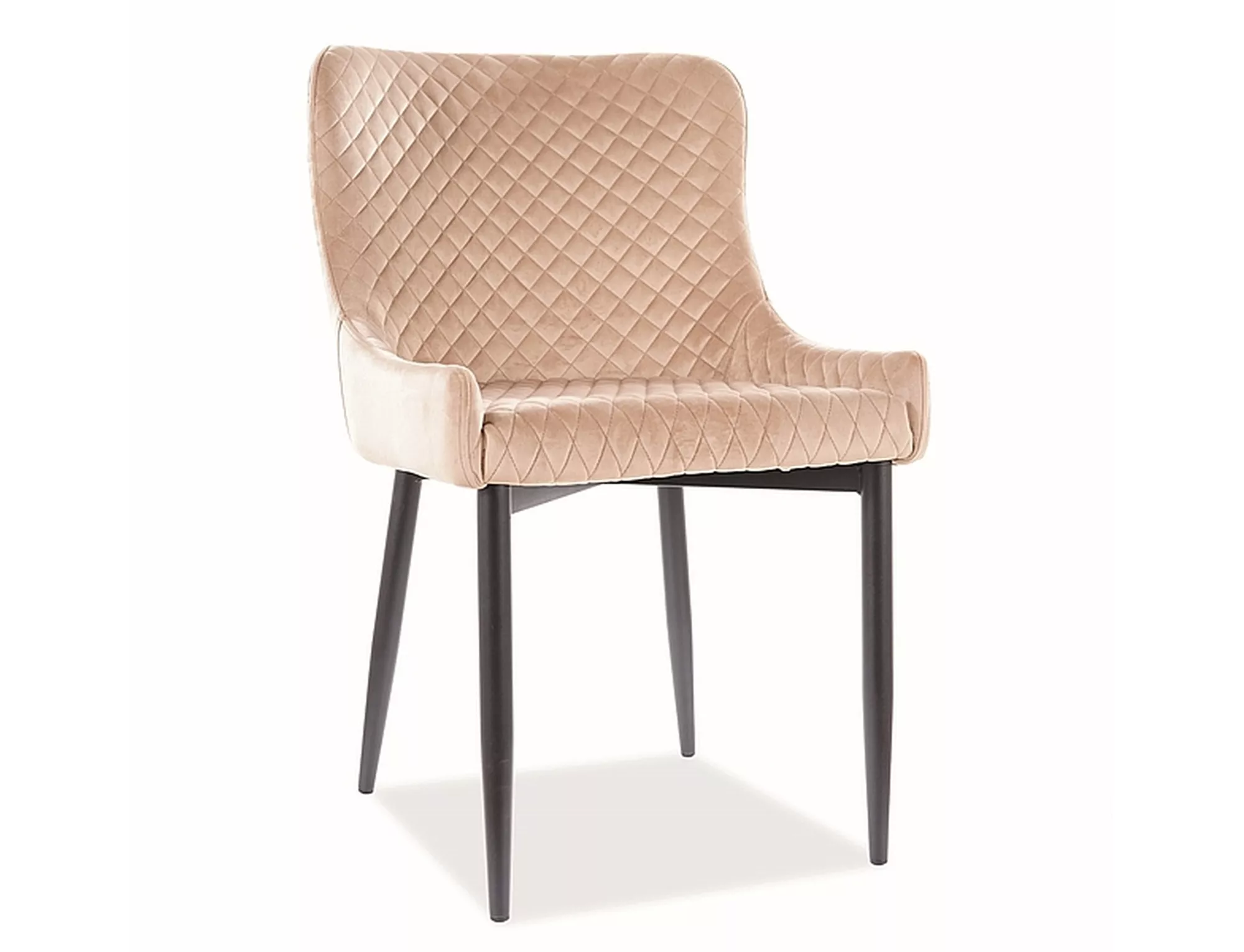 Restaurant Bistro Hotel Chair Artus i beige fløjlsstof med armlæn