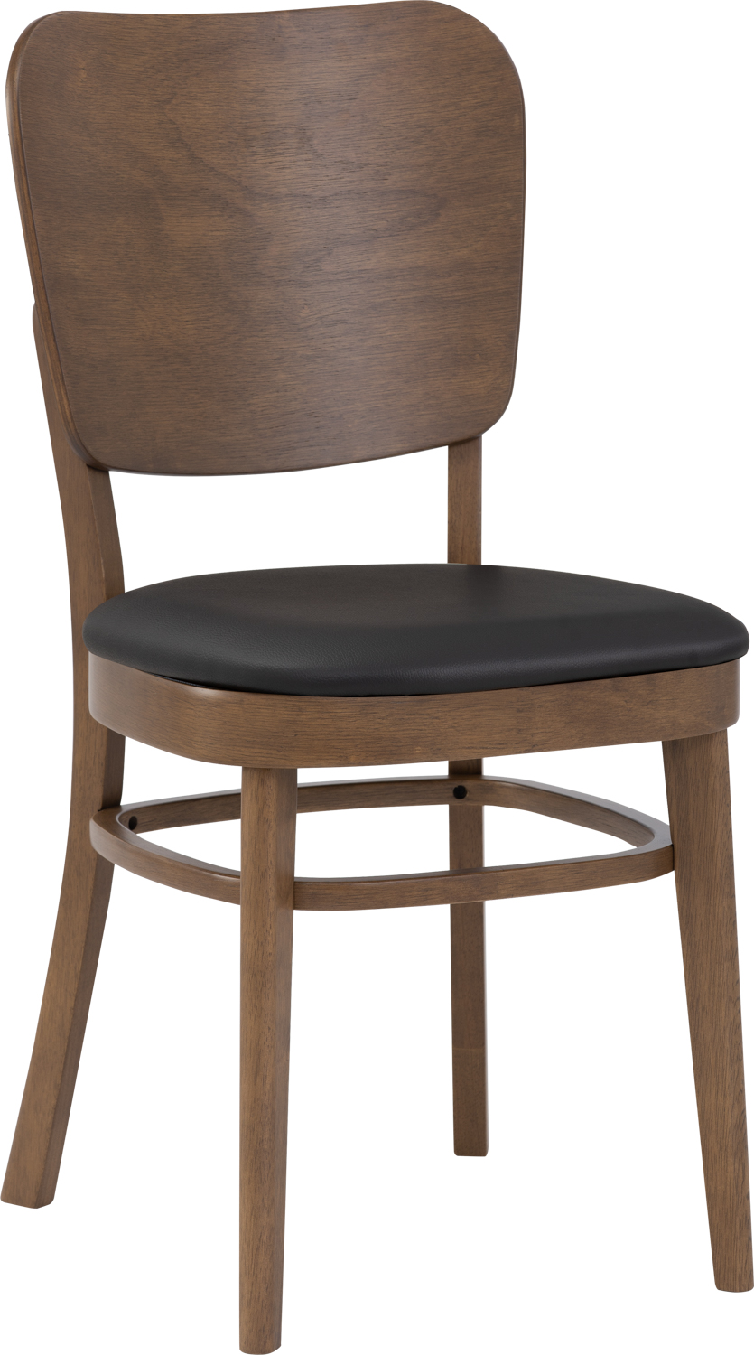 Restaurantstol Mara Cocoa kunstlæder brun