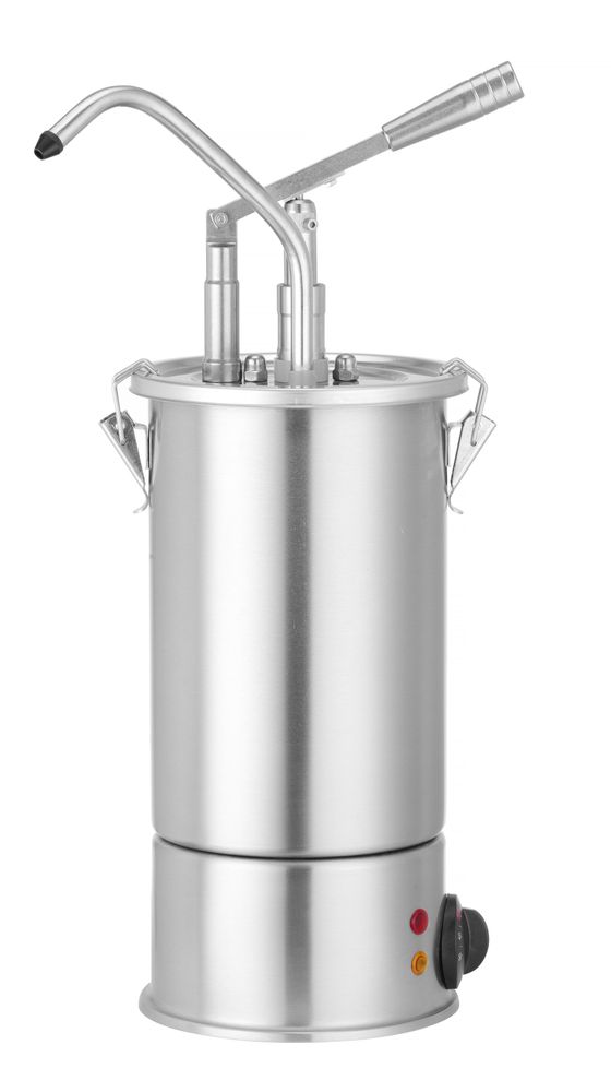 3-Liter-Edelstahl-Saucenwärmer mit Spender    3L  230V/900W  ø180x(H)502mm-ING11377