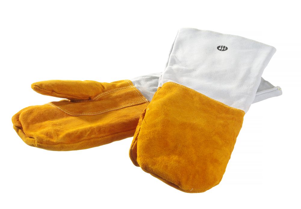 Leder-Grillhandschuhe hitzebeständig – 2 Stück    2 Stk.  (L)460mm-ING11712