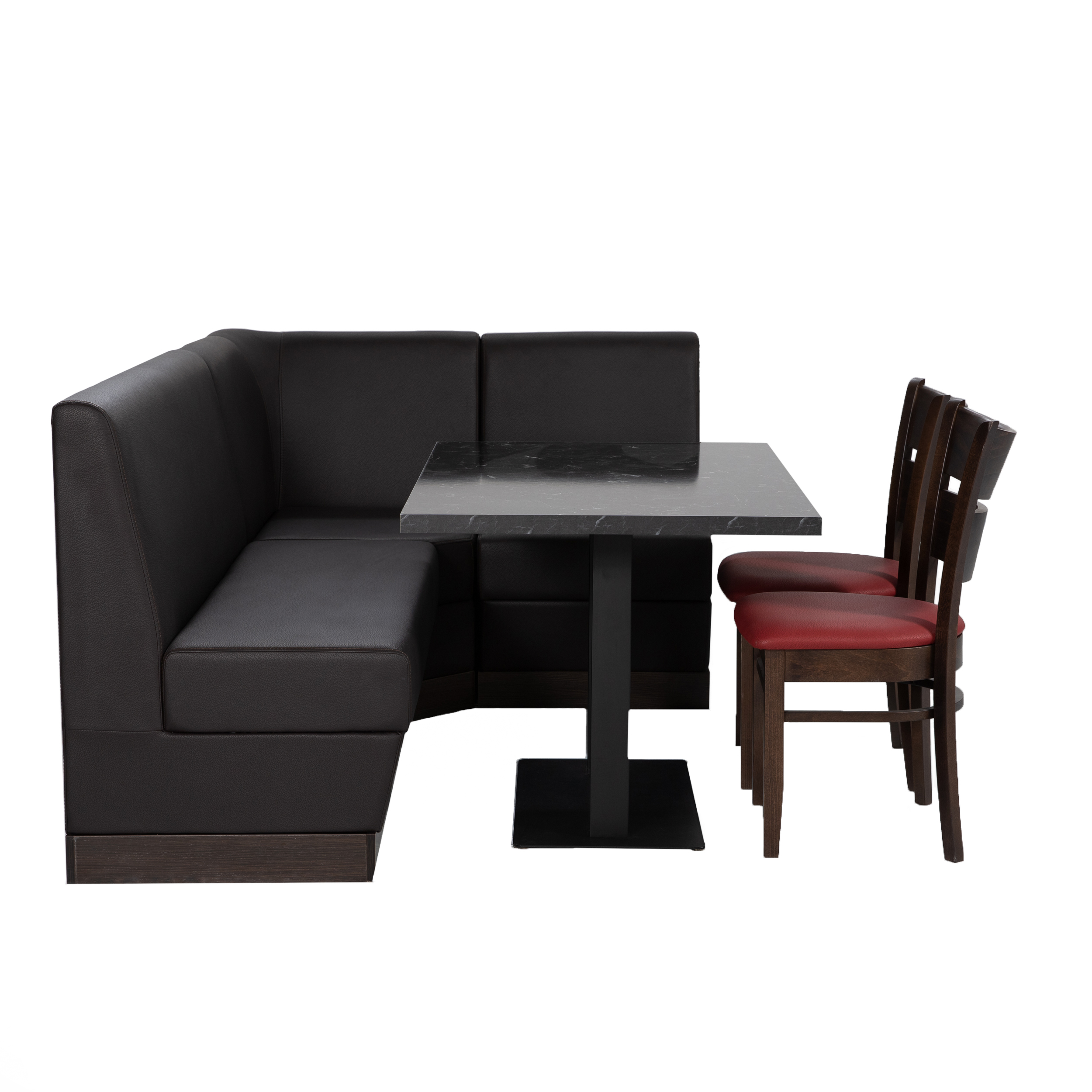 Restauranttisch Catania Schwarz Marmor Optik 120x80cm Bistrotisch Gastrotisch-ING10743 Restauranttisch Catania Schwarz Marmor Optik 120x80cm Bistrotisch Gastrotisch-ING10743