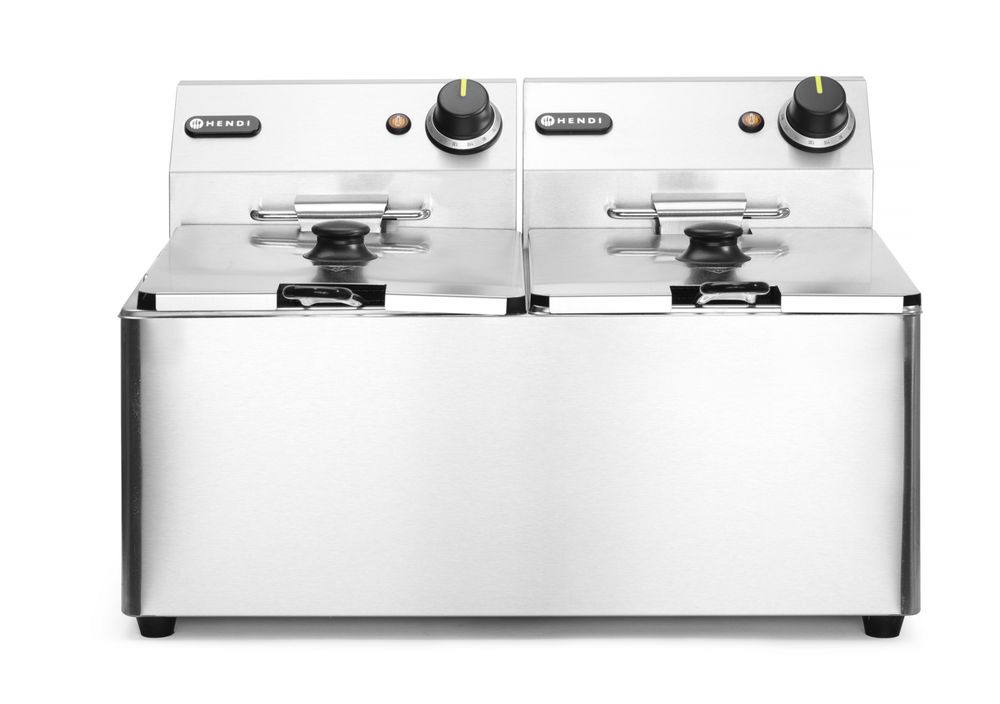 Fritteuse Kitchen Line - 2x8L    Kitchen Line  16L  230V/7000W  542x430x(H)351mm-ING11278