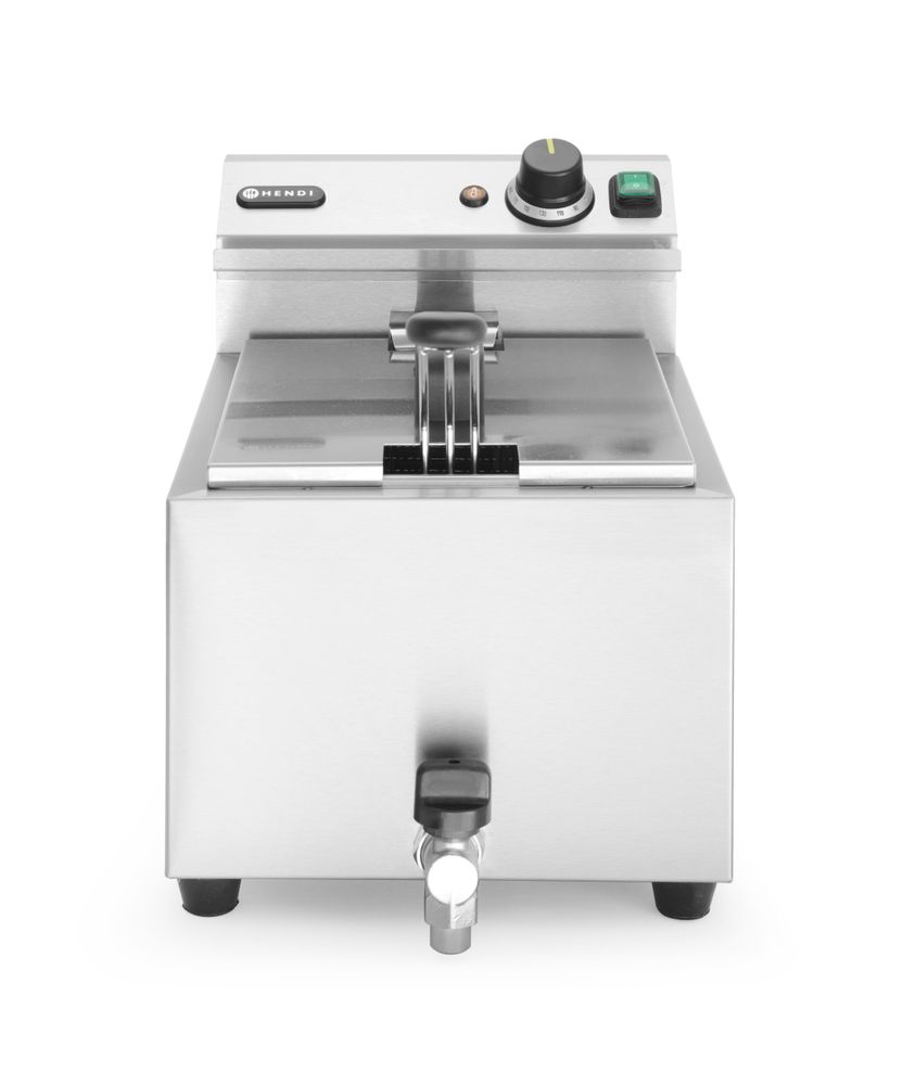 Profi Line Fritteuse mit Ablasshahn  8 l    Profi Line  8L  Grau  230V/3500W  305x515x(H)354mm-ING11551 Profi Line Fritteuse mit Ablasshahn  8 l    Profi Line  8L  Grau  230V/3500W  305x515x(H)354mm-ING11551