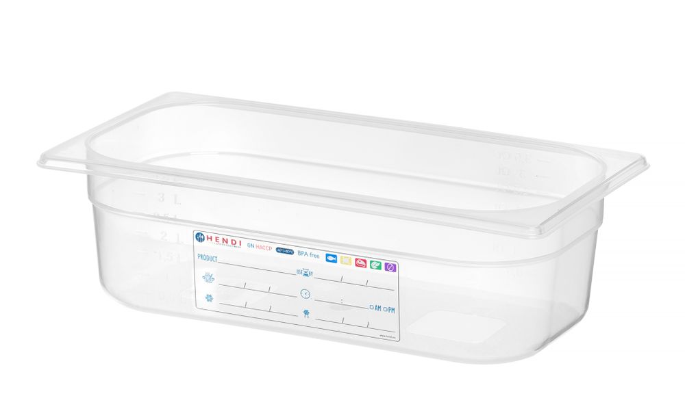 Gastronorm-Behälter 1/3 GN 1/3 4L Transparent 325x176x(H)100mm-ING12229 Gastronorm-Behälter 1/3 GN 1/3 4L Transparent 325x176x(H)100mm-ING12229