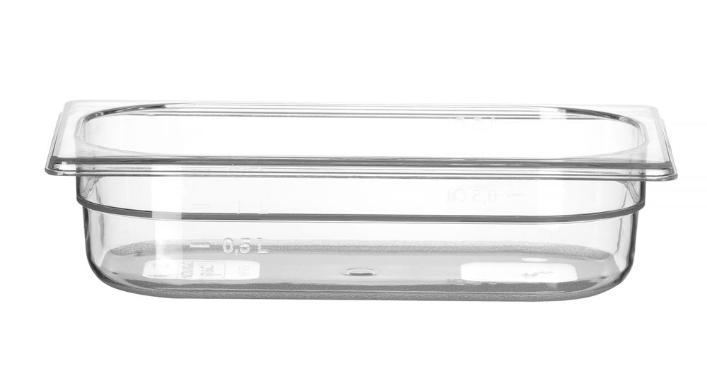 Gastronorm-Behälter 1/4 Profi Line GN 1/4 18L Transparent 265x162x(H)65mm-ING12283