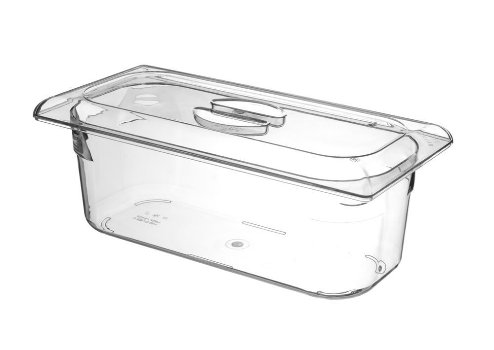 Eiscreme-Behälter Polycarbonat  5L Transparent 360x165x(H)120mm
