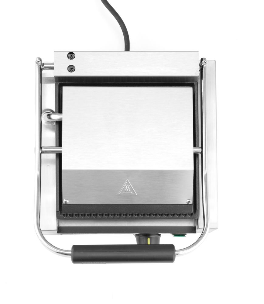 Kontaktgrill - Einzelversion    oben und unten gerillt  230V/1800W  310x426x(H)510mm-ING11607