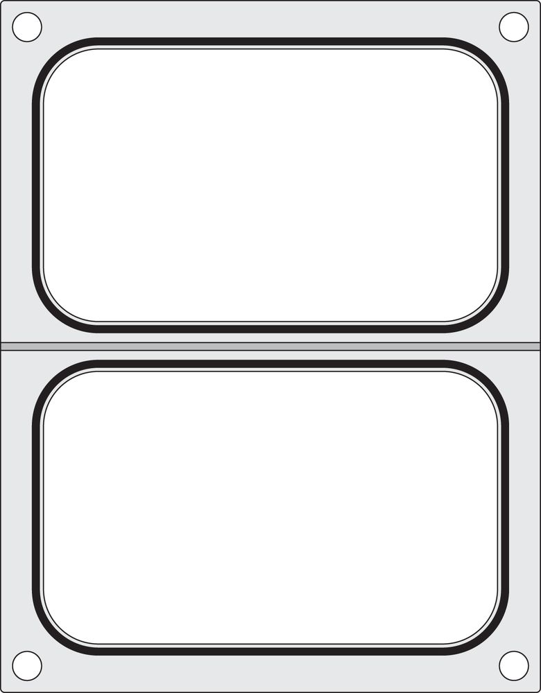 Matrize für Versiegelungsmaschine    zwei Behälter (178x113 mm)-ING11291