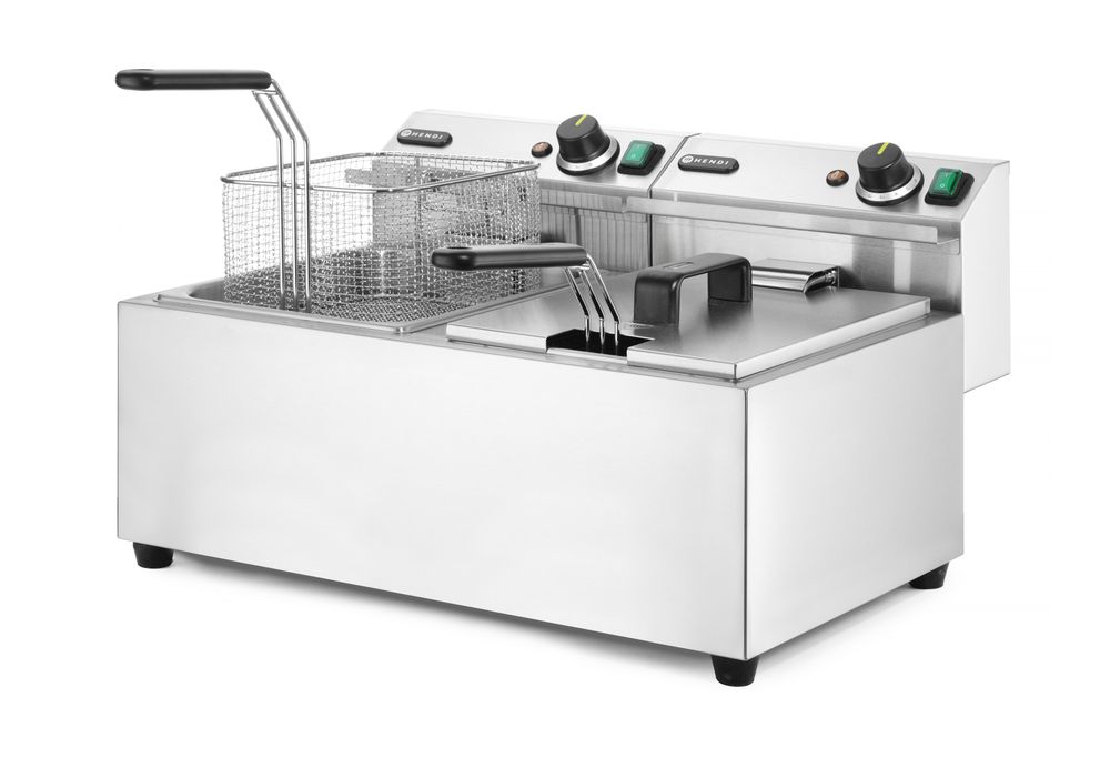 Profi Line Fritteuse  2 × 8 l    Profi Line  16L  230V/7000W  605x460x(H)369mm-ING11591