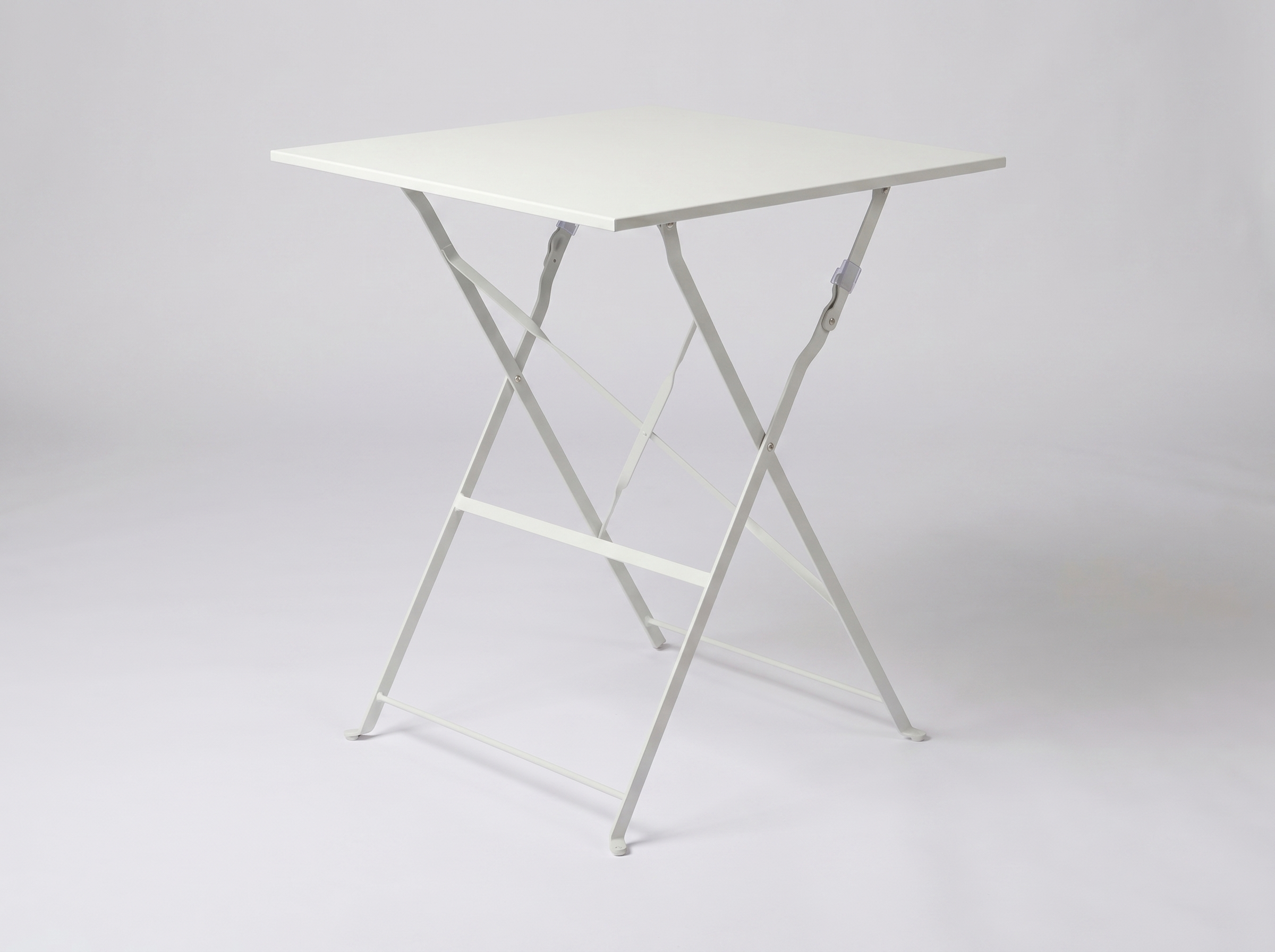Outdoor Bistro Tisch 60x60cm Grau Stahl - Geneve klappbar