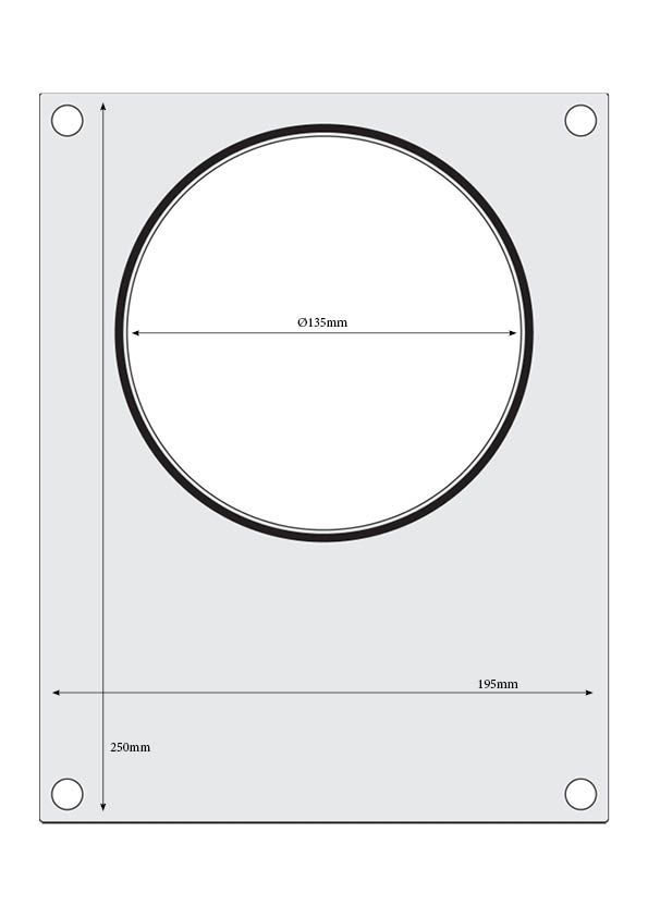 Matrize für Versiegelungsmaschine    ein runder Behälter (ø165 mm)-ING11293