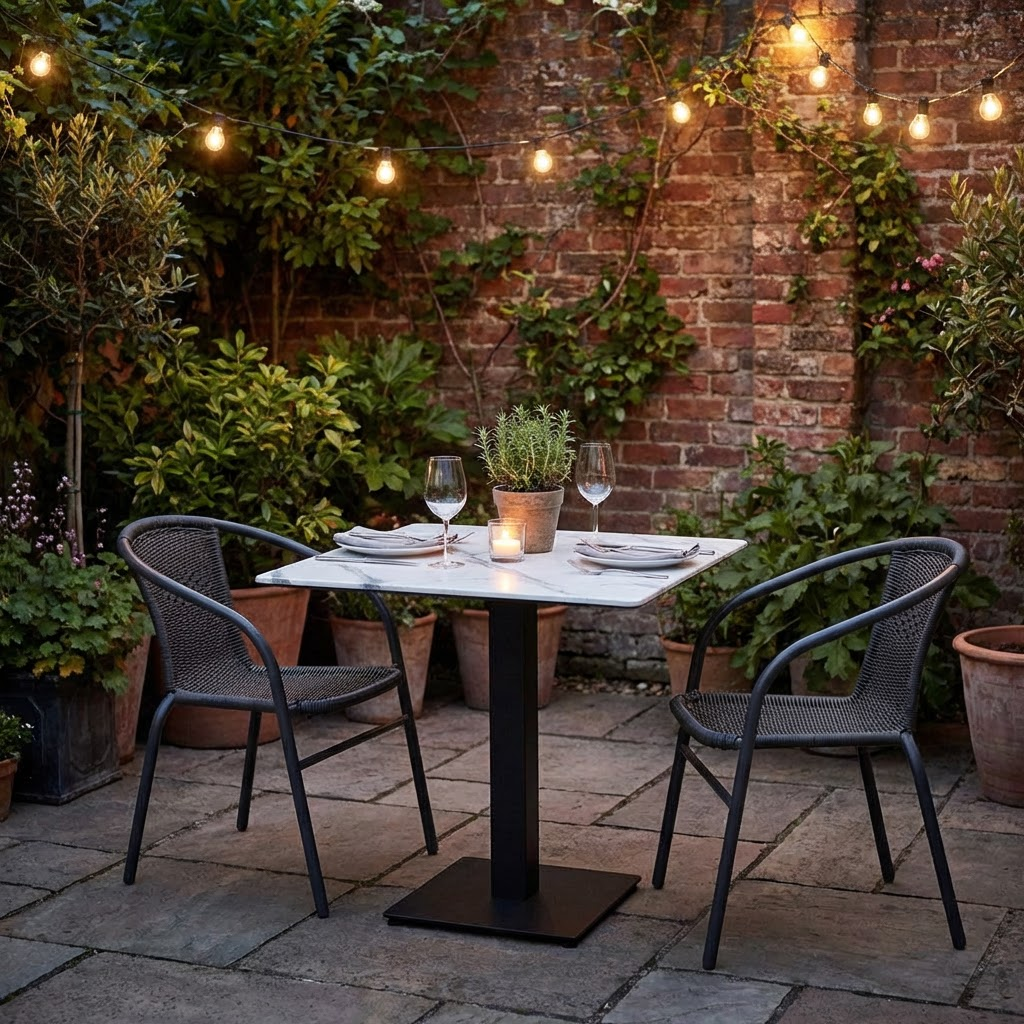 Polyrattan-stol Mardin Brown