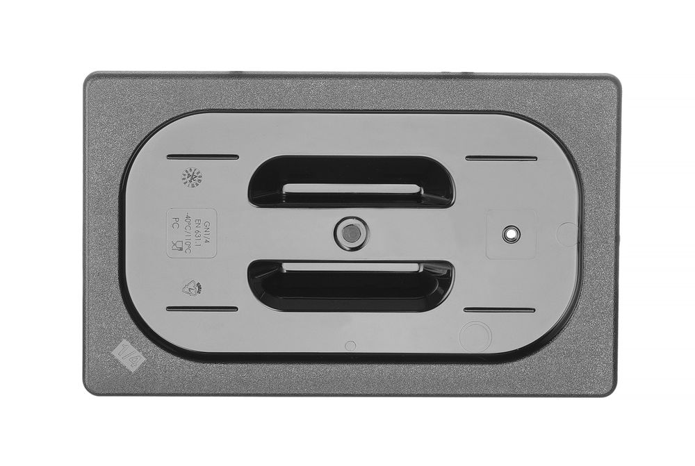 Gastronorm-Deckel GN 1/4 Schwarz 265x162mm-ING12155 Gastronorm-Deckel GN 1/4 Schwarz 265x162mm-ING12155