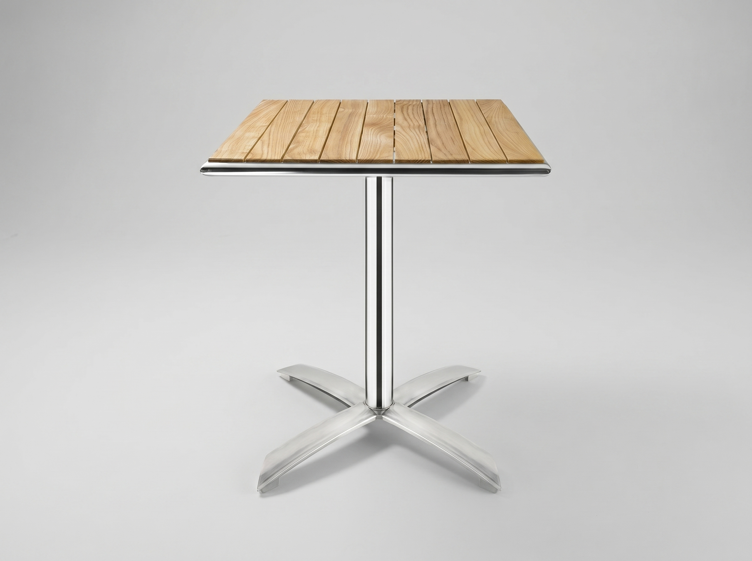 Udendørs klapbord Lero 60x60cm udendørs område asketræ 1 ben