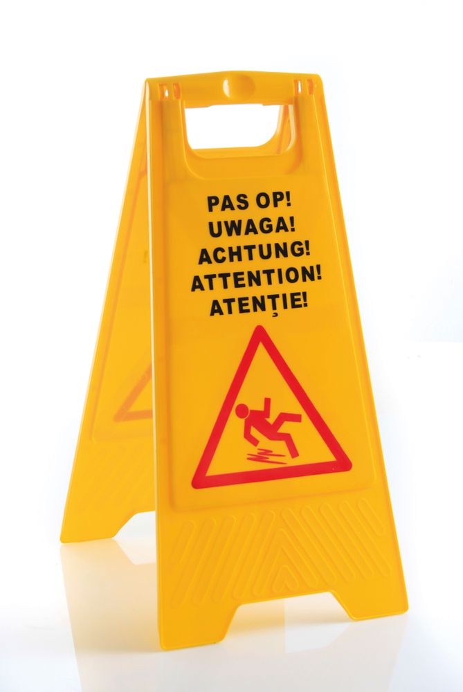 08711369663950_0 Schild Rutschgefahr 300x460x(H)615mm