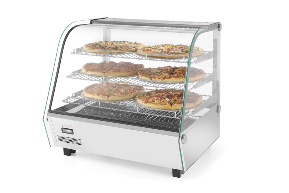 Warmhaltevitrine mit 3 Auslagen    120 Liter  230V/1100W  685x575x(H)680mm-ING11674 Warmhaltevitrine mit 3 Auslagen    120 Liter  230V/1100W  685x575x(H)680mm-ING11674