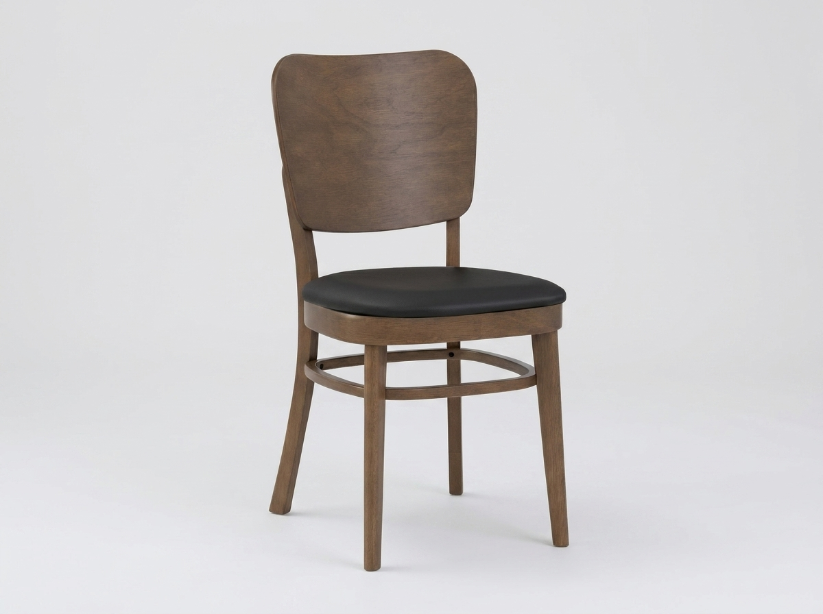 Restaurantstol Mara Cocoa kunstlæder brun