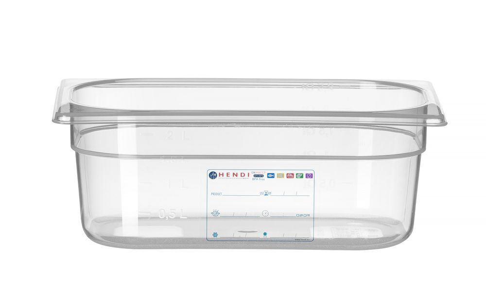 Gastronorm-Behälter 1/4 GN 1/4 28L Transparent 265x162x(H)100mm-ING12225 Gastronorm-Behälter 1/4 GN 1/4 28L Transparent 265x162x(H)100mm-ING12225