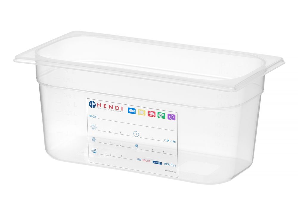 Gastronorm-Behälter 1/3 GN 1/3 57L Transparent 325x176x(H)150mm-ING12228 Gastronorm-Behälter 1/3 GN 1/3 57L Transparent 325x176x(H)150mm-ING12228