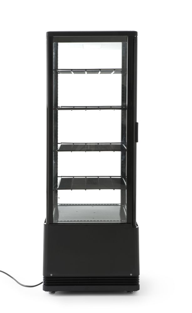 Aufsatz-Kühlvitrine 98 Liter Arktic Schwarz 230V/210W 444x397x(H)1100mm-ING11201