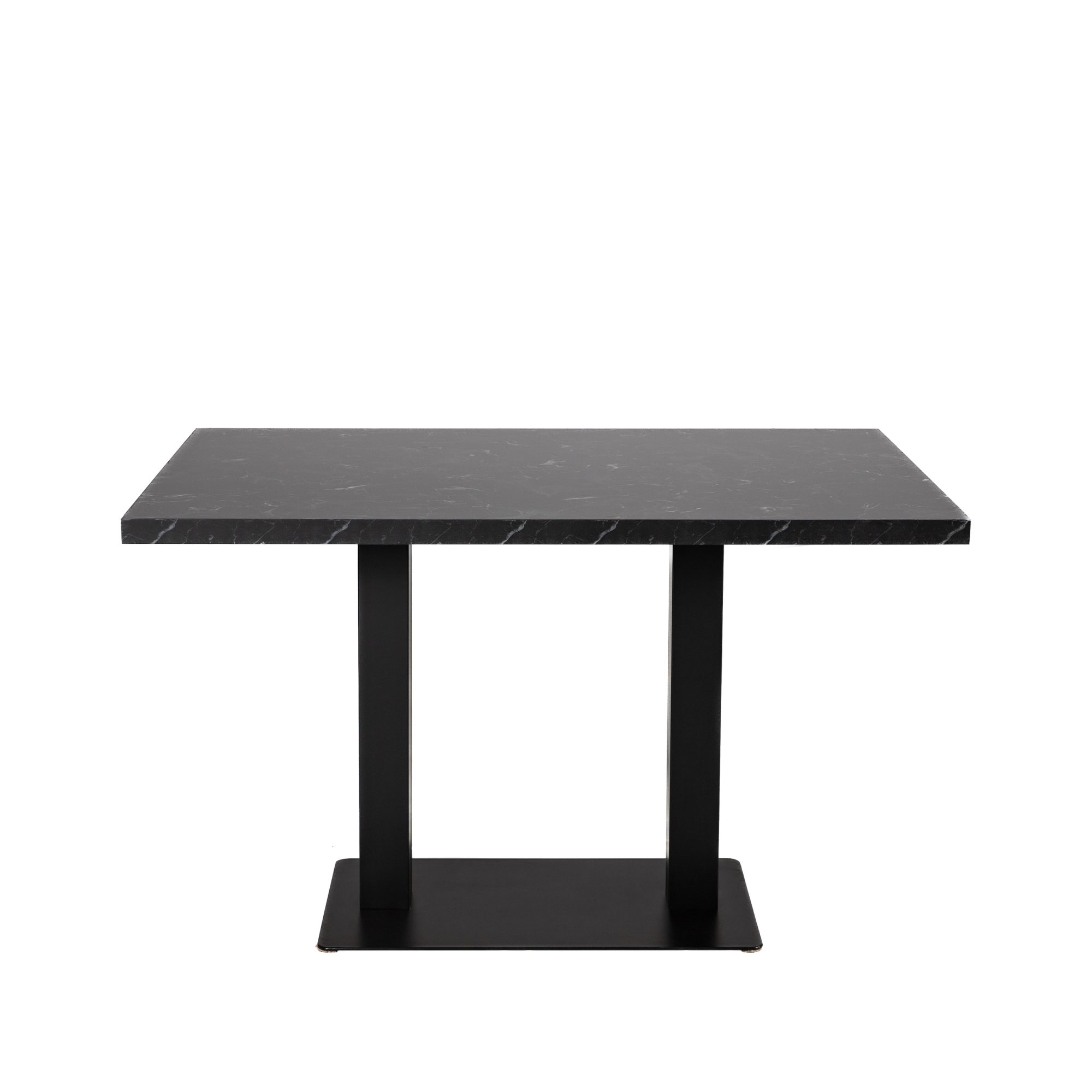 Restaurantbord Catania Sort marmorlook 120x80cm Bistrobord Gæstebord