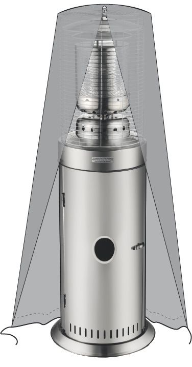 Schutzhülle Flächenheizer 272411 580x580x(H)1460mm