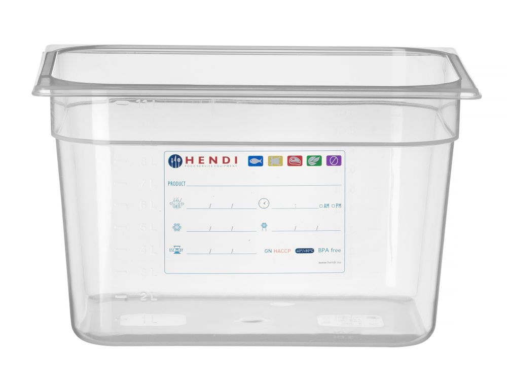 Gastronorm-Behälter 1/2 GN 1/2 125L Transparent 325x265x(H)200mm-ING12220 Gastronorm-Behälter 1/2 GN 1/2 125L Transparent 325x265x(H)200mm-ING12220
