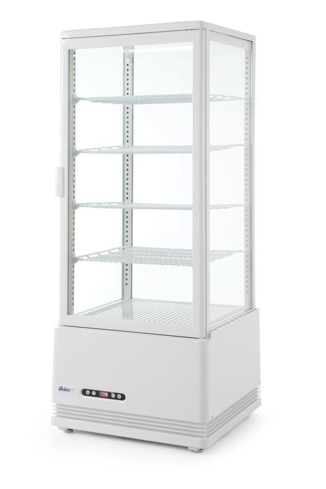 Aufsatz-Kühlvitrine 98 Liter Arktic weiß 230V/210W 444x397x(H)1100mm-ING11202