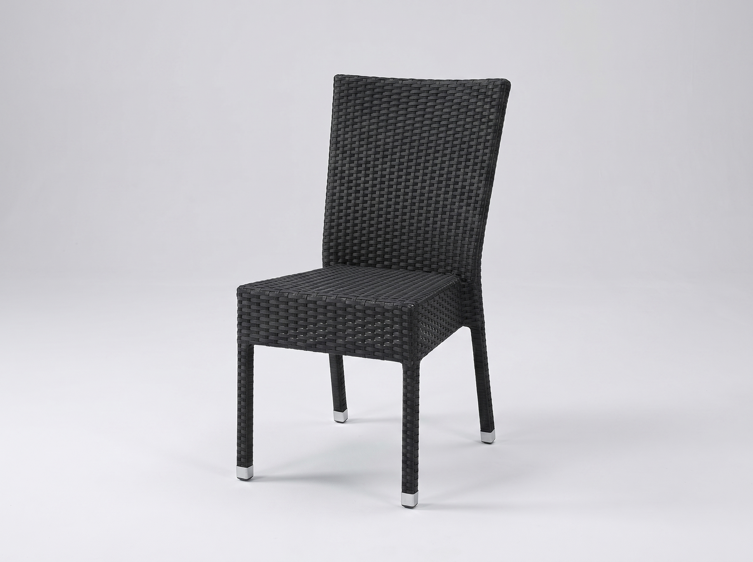 Polyrattan-stol Verona antracit uden armlæn