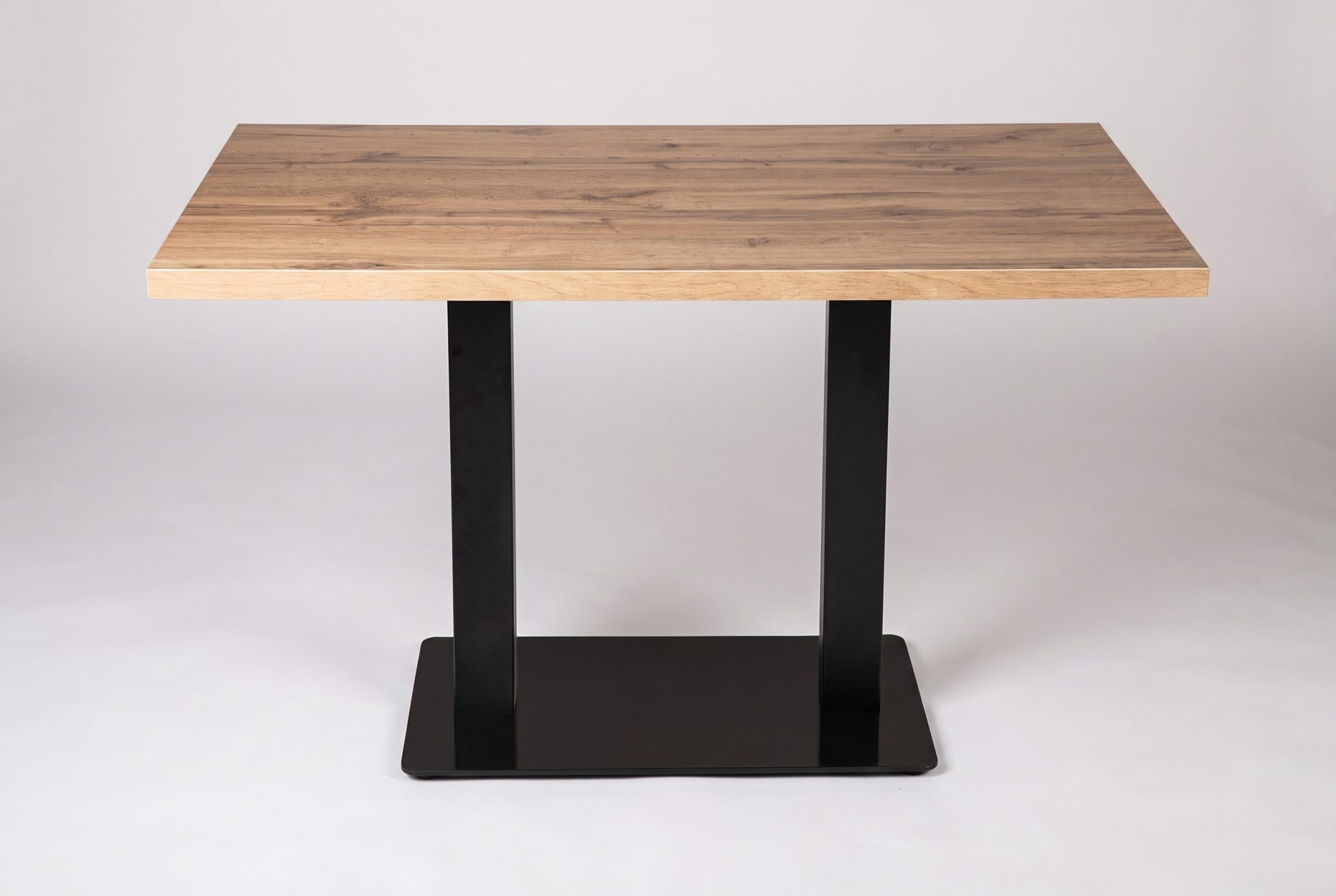Tisch Andora 100x80cm Eiche Restauranttisch Bistrotisch Gastrotisch Tischbein Schwarz-ING10464