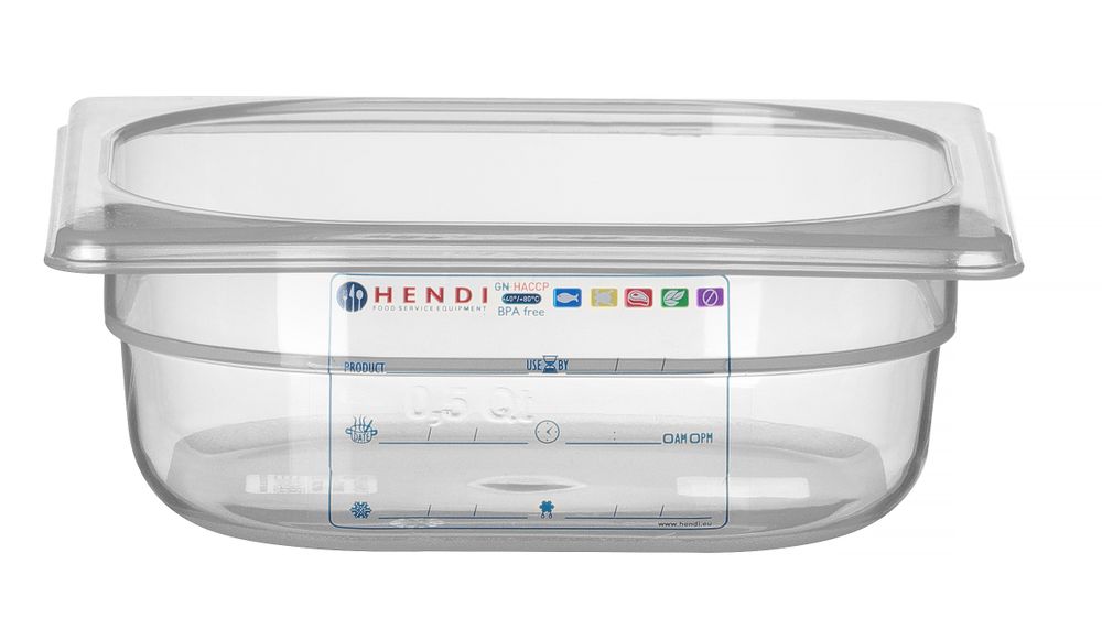 Gastronorm-Behälter 1/6 GN 1/6 1L Transparent 176x162x(H)65mm-ING12214 Gastronorm-Behälter 1/6 GN 1/6 1L Transparent 176x162x(H)65mm-ING12214