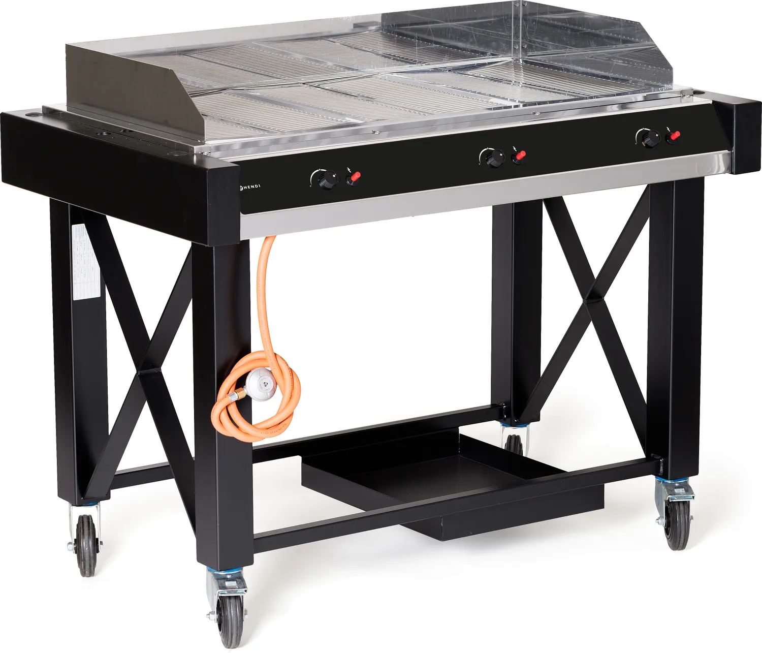 Gasgrill 3-Brenner Atlanta Schwarz 13kW 128,5x77x(H)91,7cm