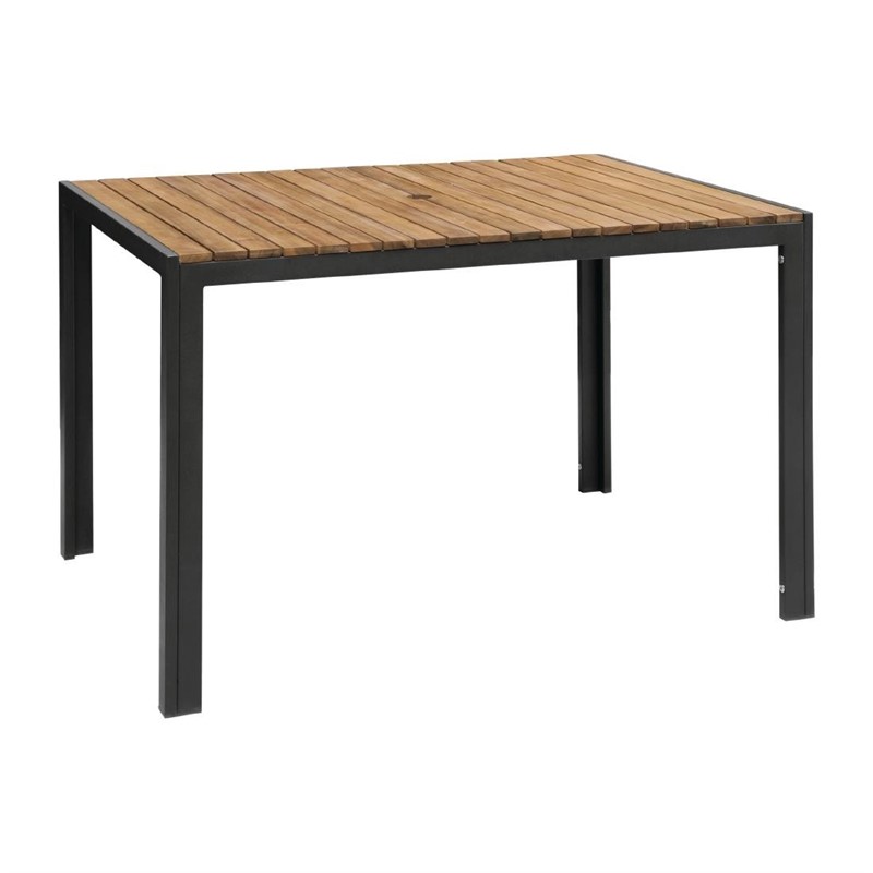 Outdoor Tisch Lero Außenbereich stahl und Akazienholz 120x80-ING10605 Outdoor Tisch Lero Außenbereich stahl und Akazienholz 120x80-ING10605