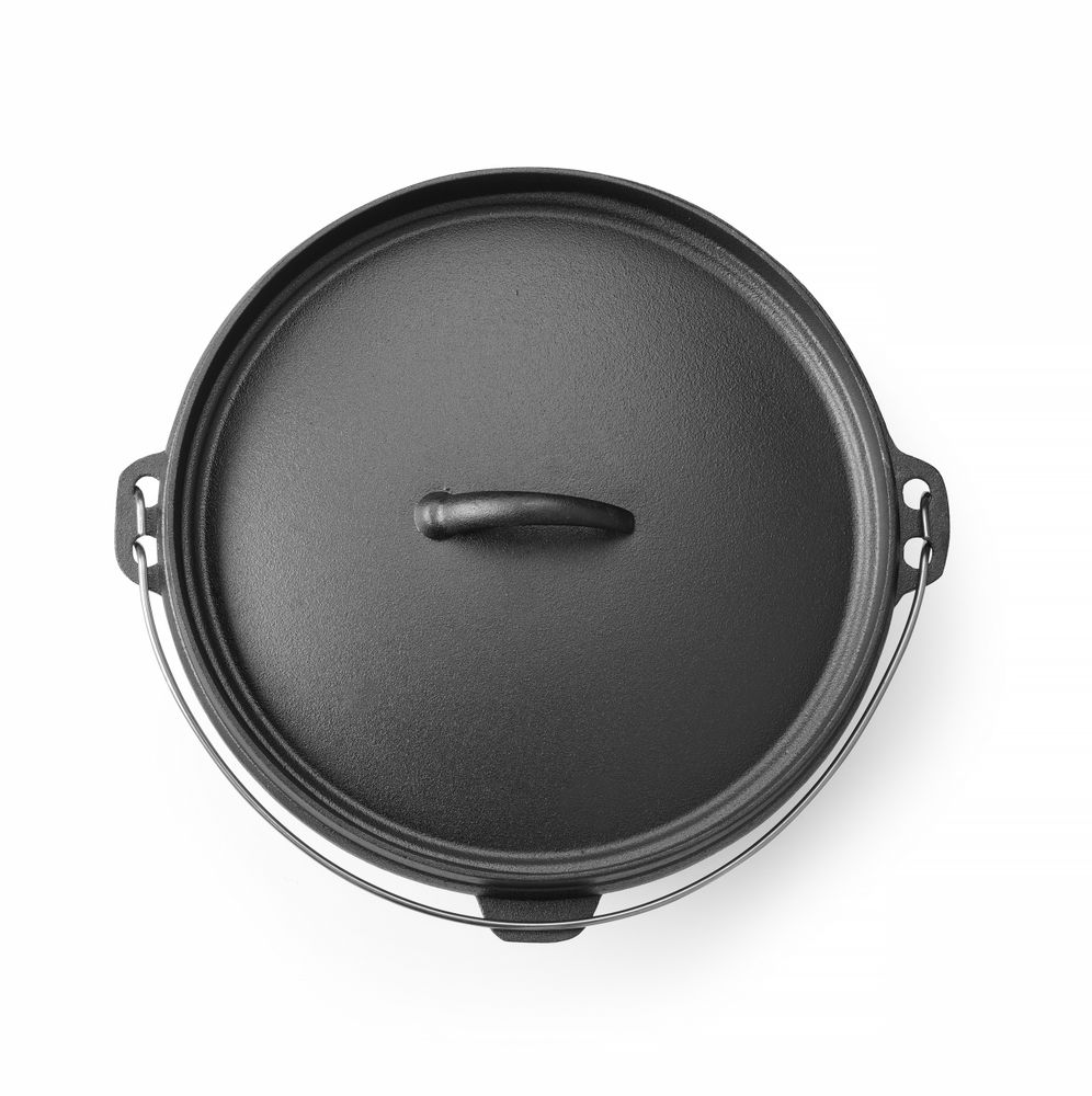 Gusseisentopf  72L Schwarz ⌀310x(H)155mm