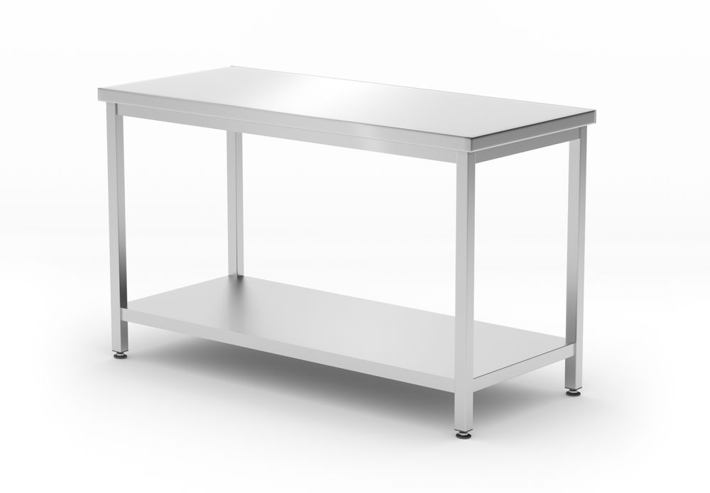 817179 Doppelspültisch mit Regalboden Budget Line - geschraubt Budget Line 1000x600x(H)850mm