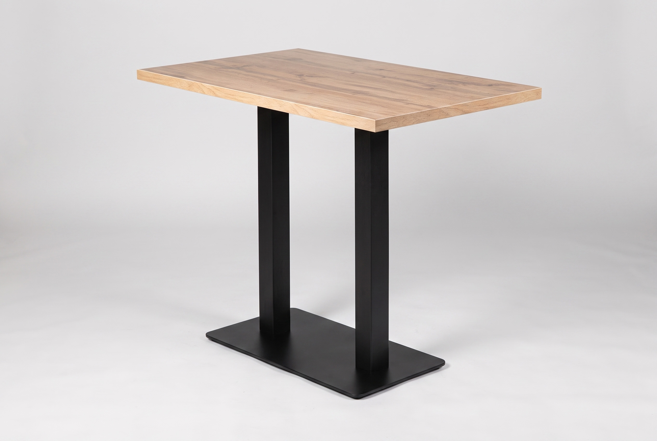 Stehtisch 120x60cm Eiche helle Holzoptik Hochtisch Bartisch