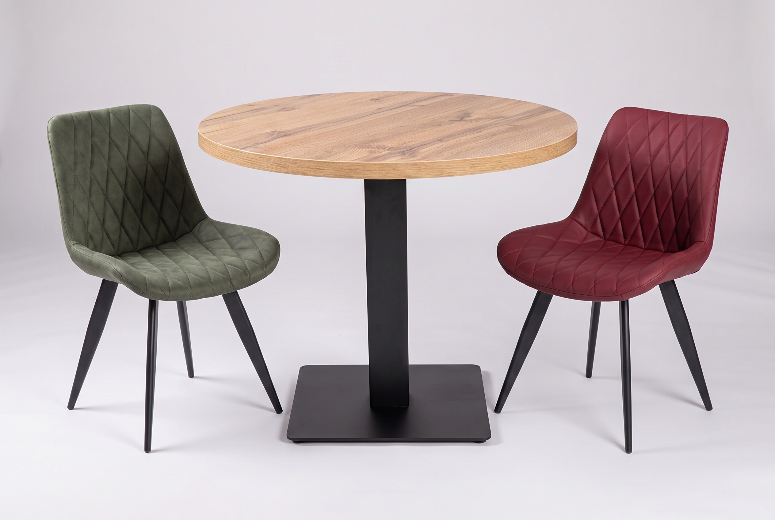 Andora bord rund 80cm egetræ restaurantbord bistrobord gæstebord
