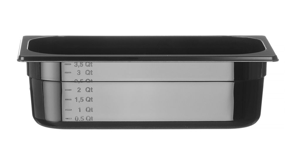 Gastronorm-Behälter 1/3 Profi Line GN 1/3 4L Schwarz 325x176x(H)100mm-ING12247