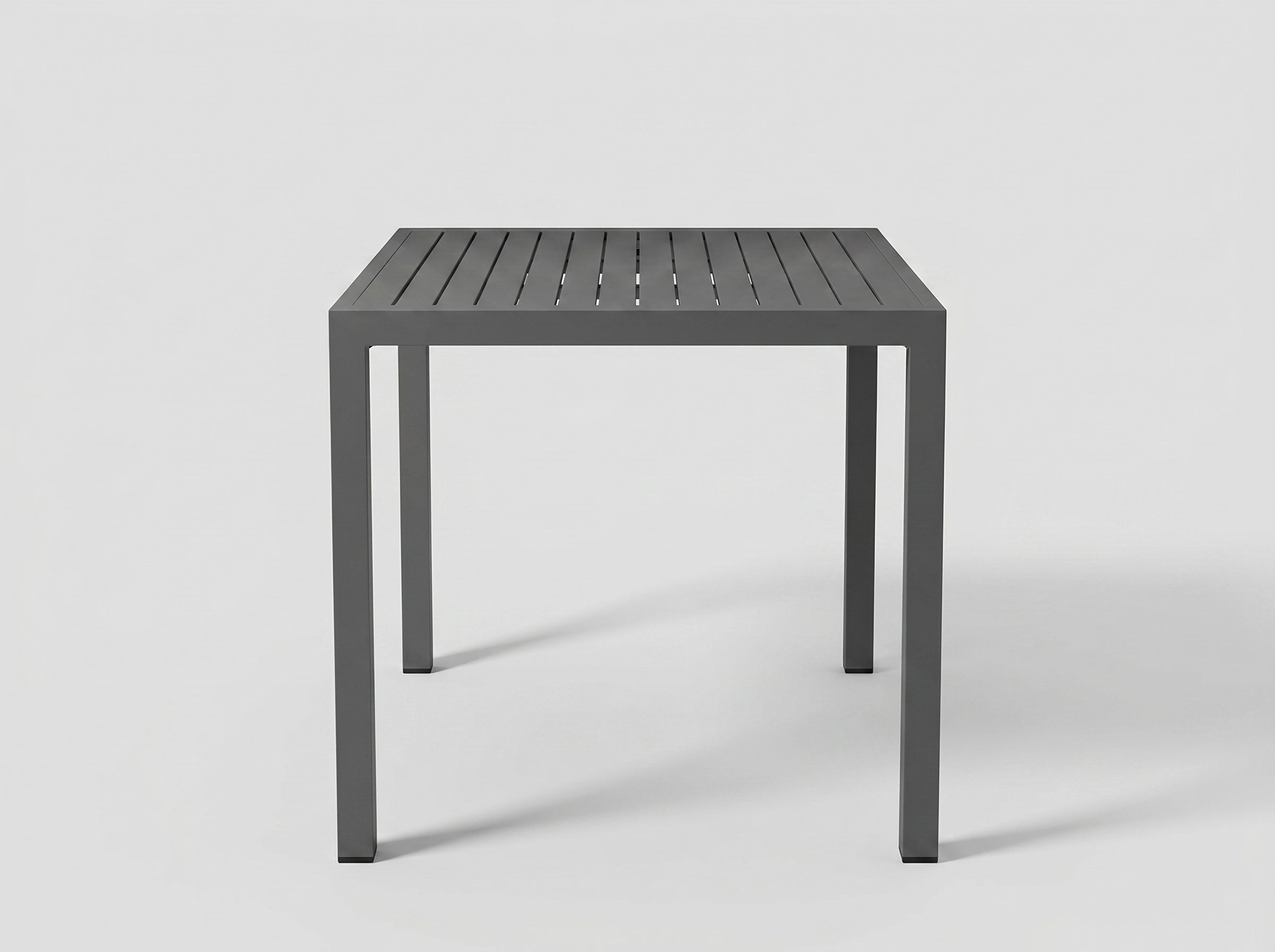 Outdoor Tisch aus Stahl Grau Anthrazit
